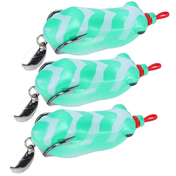 3 stk kunstig simulering myk paljett fiske lokke agn fiske tilbehør 5,5 cm 3 #