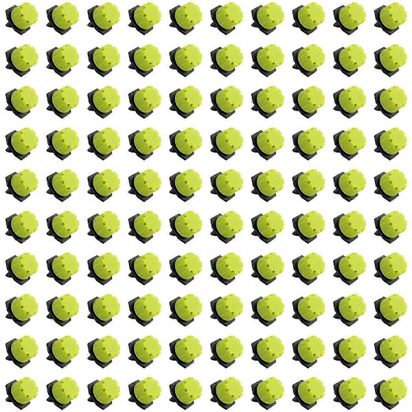 100 st 1/4 tum justerbara droppbevattningssystem vattenspridare