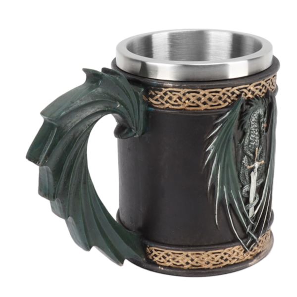 Rustfrit Stålkrus Innovativ Drage Pirat Retro Stil Stor Kapacitet Ølkrus til Øl Kaffe Drik Bronzer