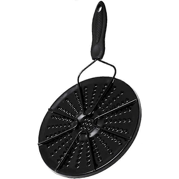 Varme Diffuser Plate Flamme Reduserer Emalje Flammebeskytter Simmer Ring Stekeplate Varmebeskytter Varme Temmer For Hjemmekjøkken Matlaging Svart