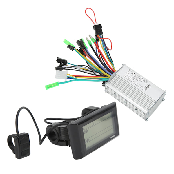 24V-48V 250W/350W Elektrisk cykel borstlös regulator SW900 LCD-displaypanel kit för 22,2 mm styren