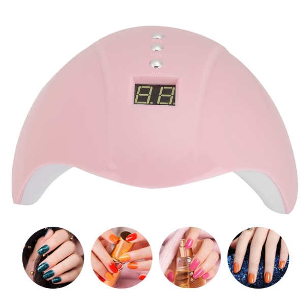 36W LED UV-kynsilamppu geelikynsilakkakuivain nopeasti kuivuva nail art Vaaleanpunainen