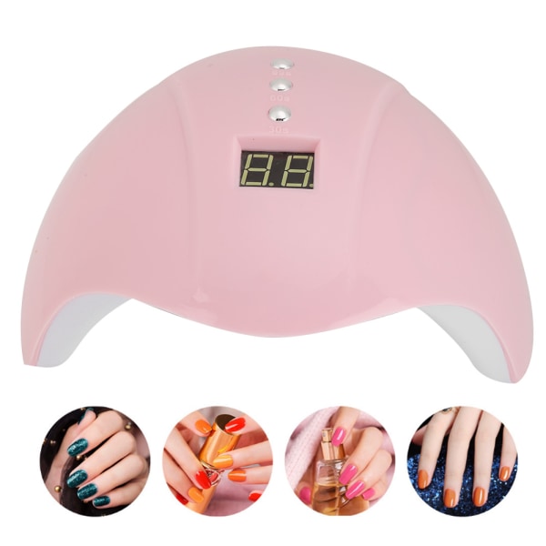 36W LED UV Nagellampa Gel Nagellackstork Snabbtorkande Nail Art MachinePink