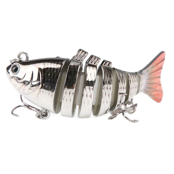 Fiske lokkemad holdbar imitation plast falsk multi leddet svømme agn langsomt synkende glide agn6#