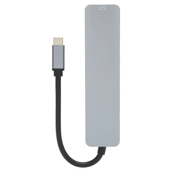 USB C HUB 6 i 1 4K ved 30HZ 5Gbps Transmission High Definition Multimedia Interface Adapter til hjemmekontor