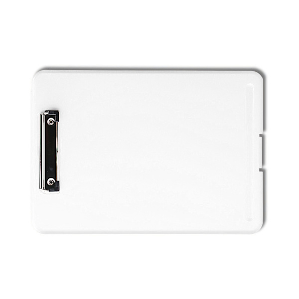 Clip Board Plast Pladsbesparende Papir Clip Board Papirgave gave til testpapirer Dokumenter Hvid