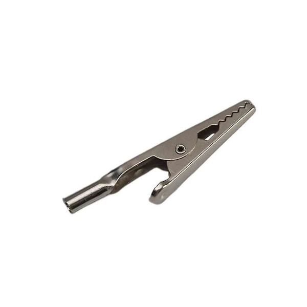 Metallkrokodilklämmor - 10-pack, 2 tum Silver Batteritestklämma, Kabelklämma