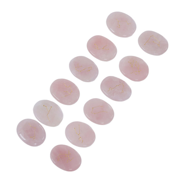 12 st kristallhealingstenar utsökt lyster polerad reiki balansering helande kristaller för meditationsrumsdekoration rosenkvarts