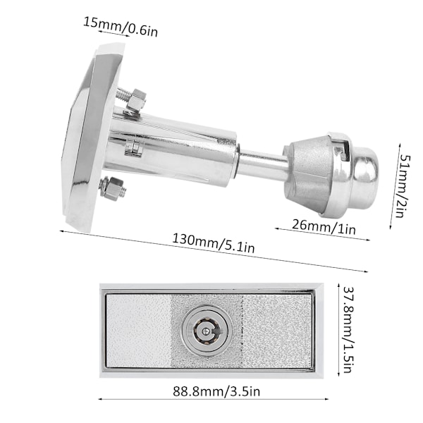 Universal Vending Machine Lock Zinc Alloy Safe Box Cabinet Machine Security Lock