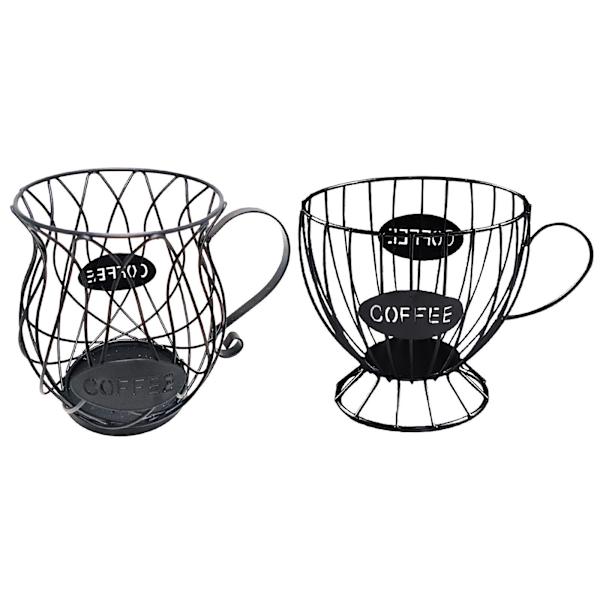 2 st Kaffekapselhållare Stor Kapacitet Kaffeförvaring Karusell Organizer