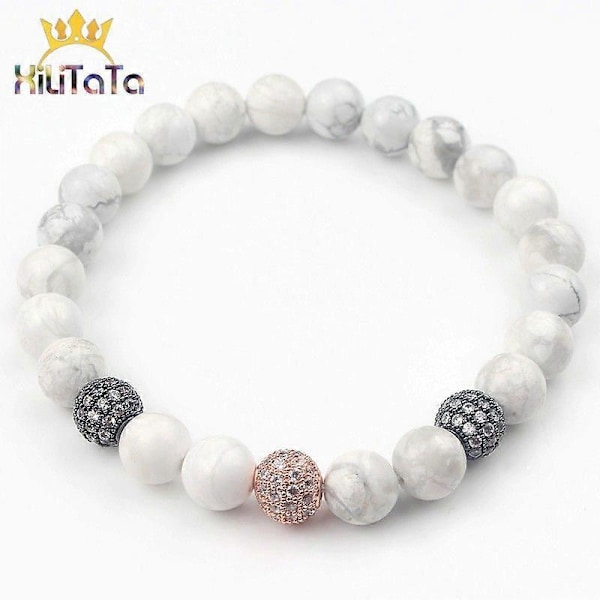 Kupariset pyöreät välihelmet mikro-pave CZ zirkonilla DIY korujen valmistukseen rannekoru kaulakoru tarvikkeet 4/6/8/10/12mm musta CZ 6mm