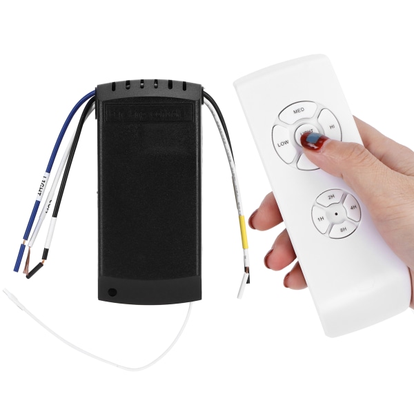 Fjernkontrollsett Trådløs smart 3-trinns bryter for takviftelyskontroller