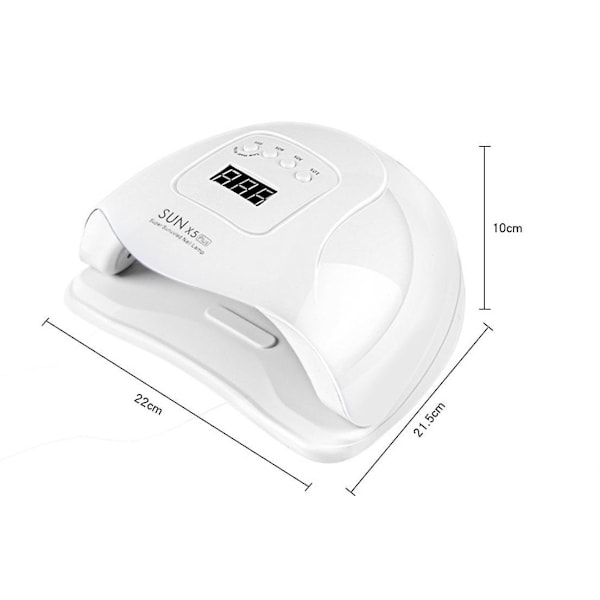 Sun X5 Plus LED Lampe 80 Watt Negletørker LCD-Skjerm 36 LED Negletørkerlampe for Herding av Gel Polish Bilsensor Timer Neglemanikyr EU Plugg
