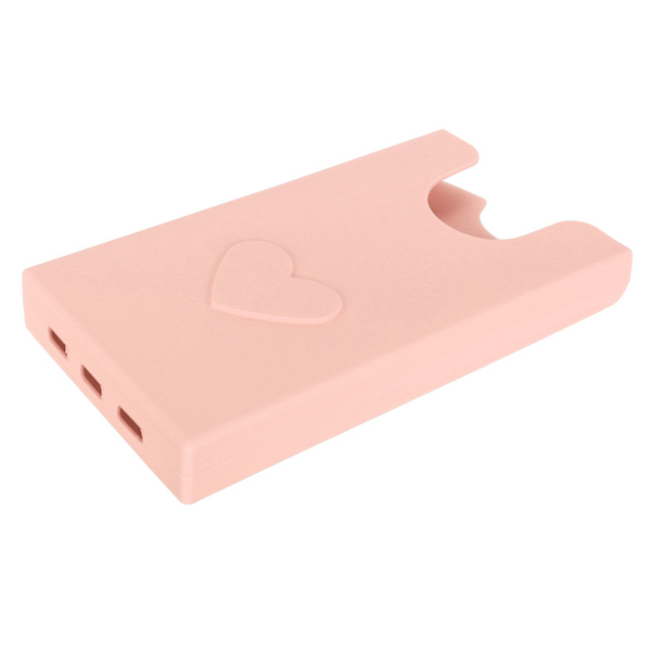 Strandväska Telefonhållare Silikon Telefonfodral Plånbokshållare Infoga Tillbehör Säker Fästning Håll Telefonen Till Hands Rosa