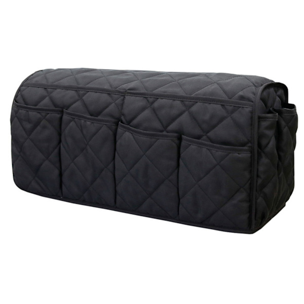 Soffa Arm Hängande Organizer Soffa Arm Förvaringsväska Soffa Armstöd Organizer för TV-fjärrkontroll Svart