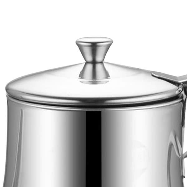 Oliedåse i rustfrit stål Multifunktion Lækagesikker Varmebestandig Olieflaske Eddikekande til køkken 48oz (med filter)