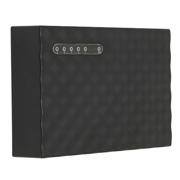 Netværksswitch 1000M 5 Port Selvtilpassende LED Panel Computer Gigabit Ethernet Netværksswitch 100‑240V EU Stik