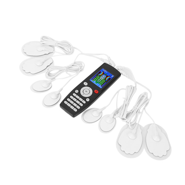 TENS Massager 16 Moduser 4 Kanaler Justerbar Gjenladbar Elektronisk Pulsmassager 110‑240VUK Plugg