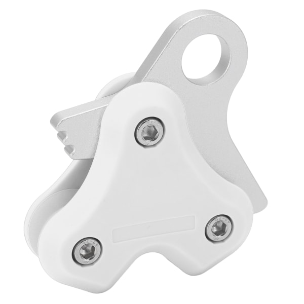 Aluminiumslegeringsremskive Scuba Free Diving Bøje Metal Rope Retractor Højeffektivt dykkertilbehør Hvid