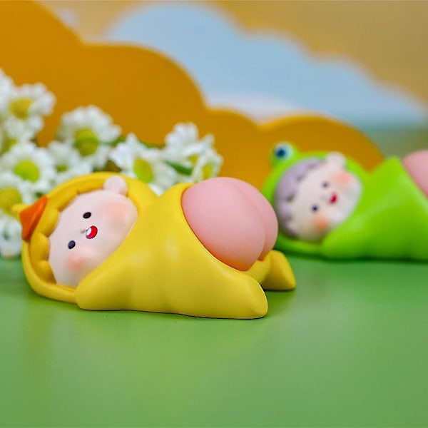 Søde Lydløse Fidget Legetøj Harpiks Ass Dukke Soveværelse Dekoration Mini Stressaflastning For Alle Aldre Skrivebordstilbehør