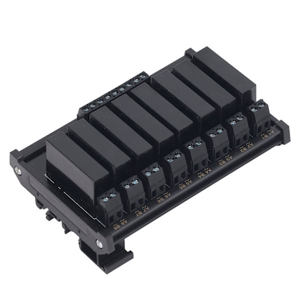 Solid State Relæ Modul DIN-skinne Installation 8 Kanal Solid State Relæ 3-32VDC Indgang 5-8A 24-480VAC Belastning