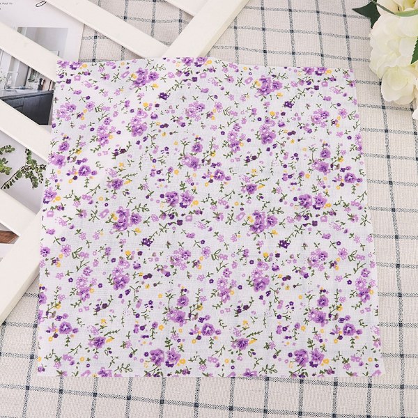7 st/ set 100% bomull Batiksömnad Hantverksduk för DIY Plånbok Cover (S)