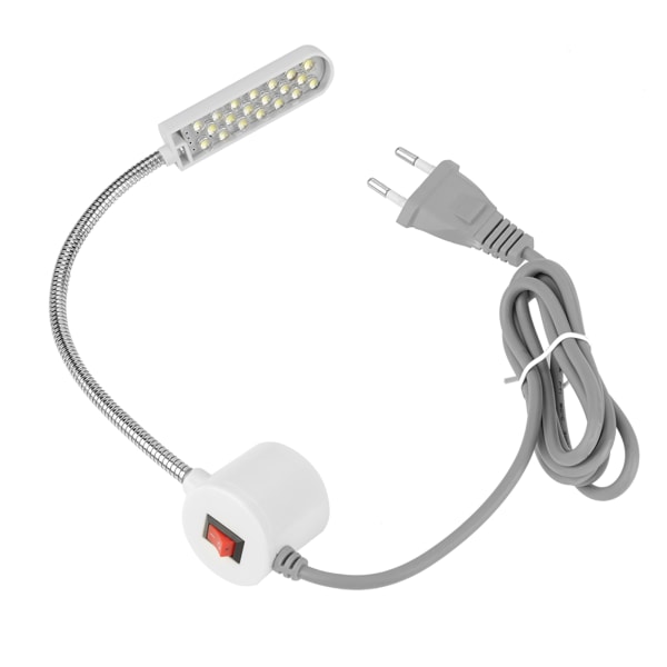 Justerbar magnetisk base LED-lys til symaskine - EU-stik (110V-220V)