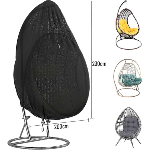 Riipputuolin suojus, vedenpitävä, tuulenpitävä/säänkestävä, erittäin luja, repeytymiskestävä, kestävä Oxford 420d -materiaali, keinutuoli, riipputuolin suojus