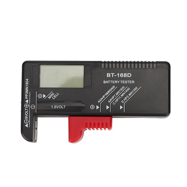 Bærbar digital 1,5V 9V batteritester målediagnostisk checker analysator