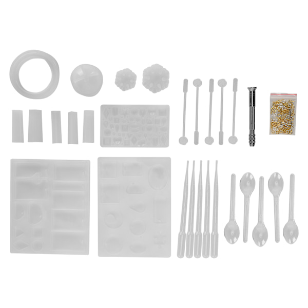 Tee-se-itse koruja molds silikoni muotit askartelu käsin poraus ruuvi silmukka Pin Kit tarvikkeet