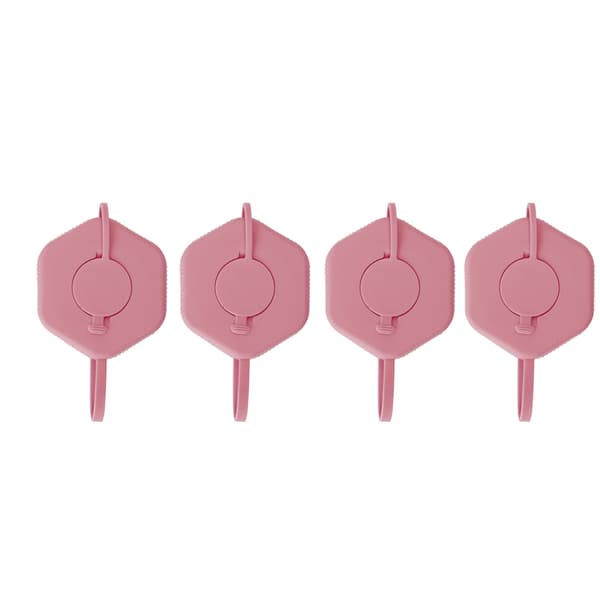 4 st läckagesäkra gallonvattenkannor lockbyte återanvändbara spillfria dricksvattenflasklock för hemmakontor rosa