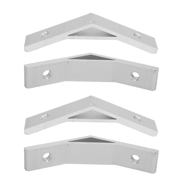 10 stk 135 graders beslag Vinkel Aluminiumslegering Hjørnebøjler Beslag Connector Bracket2020