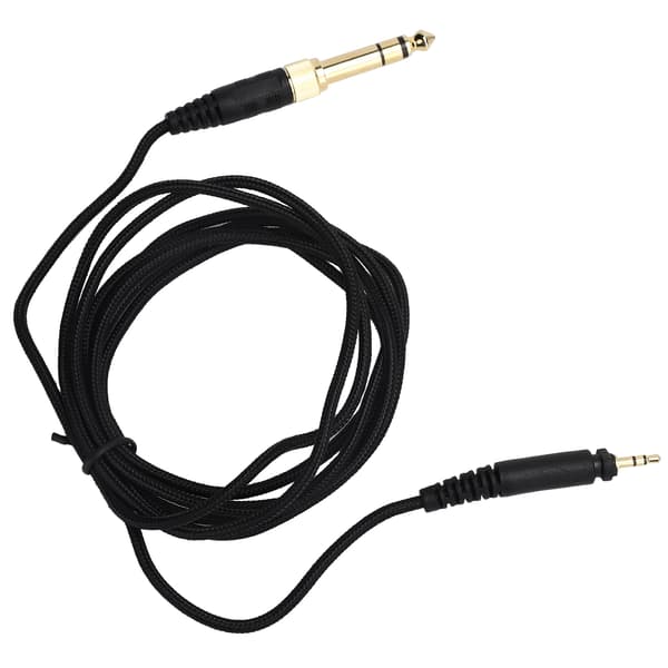 2m Hovedtelefon Audio Kabel Headset Ledning Erstatningsdel til Philips SHP9000 Sort