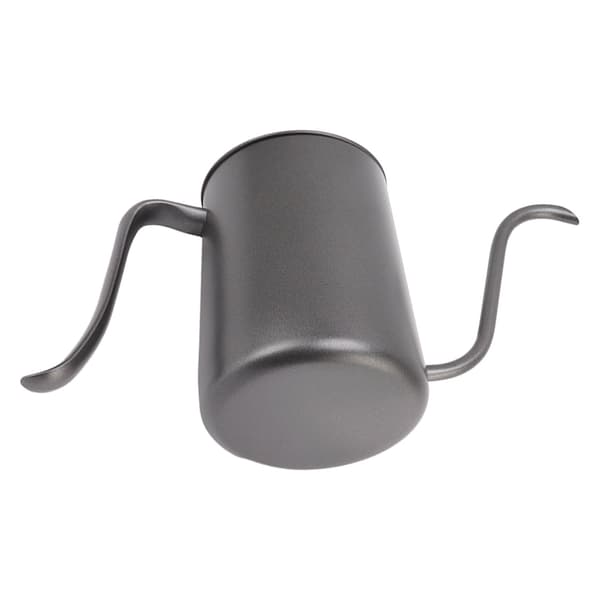 Tudkaffekande Professionel 600 ml Kapacitet Rustfrit Stål Gooseneck Kaffekedel til Hjemmerejse Sort