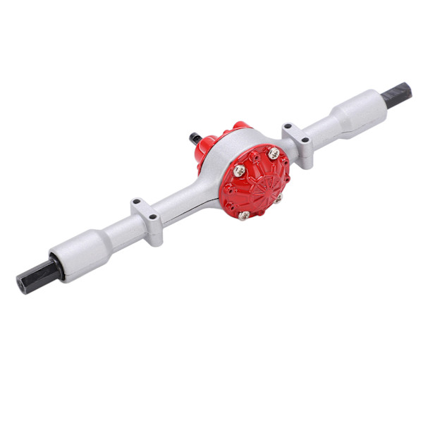 RC lastebil metall bakbroaksel erstatningstilbehør RC biloppgraderingsdeler for WPL D12Silver Red