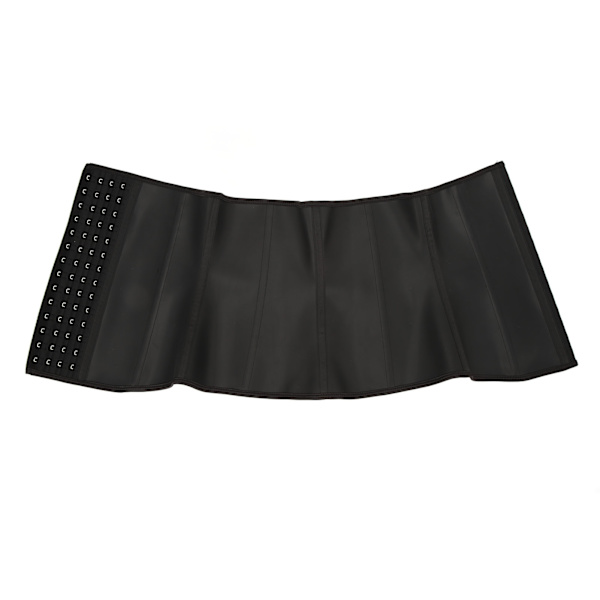 Kvinnor Underbyst Latex Sport Waist Trainer 4-rads krok Kroppsform Bär Korsett S