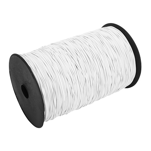 1,5 mm 500 m Rund Elastisk Bungee Reb Snøre Strækbar Snor Kjole Fremstilling Håndværk