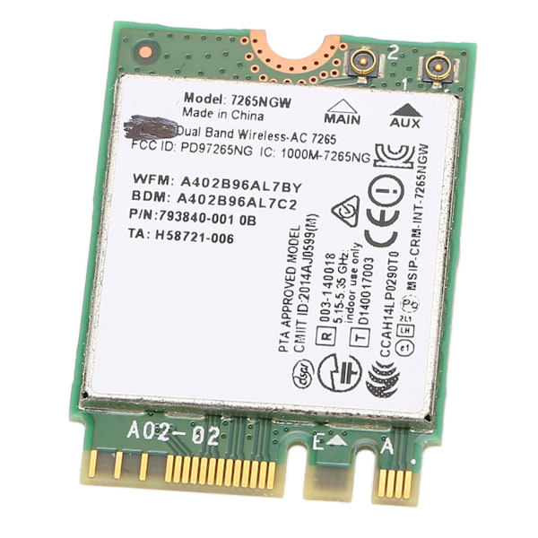 Laptop Wifi-kort 1200 Mbps højhastigheds 2.4G 5G Dual Band Bluetooth 4.2 AC NGFF netværkskort trådløst modul