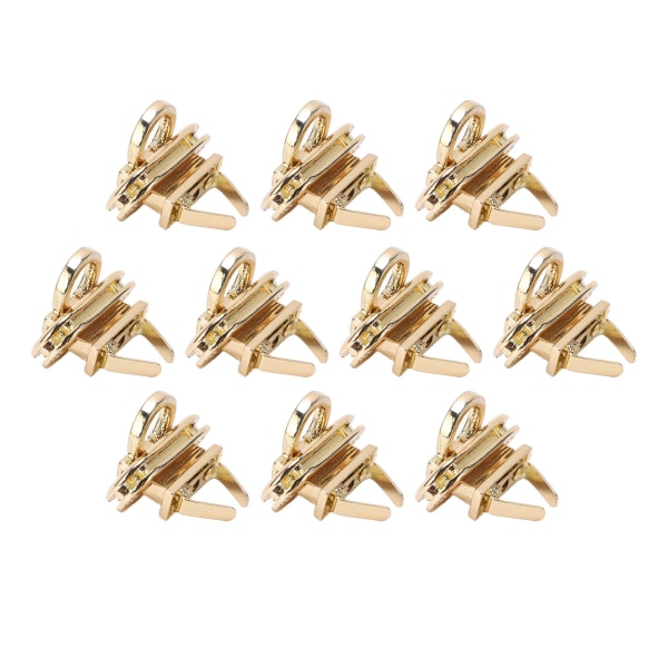10 stk Turn Lock Solid Slitesterk legeringsmateriale Bred Klassisk stil Vrilåsfeste for Veske Veske Håndveske DIY