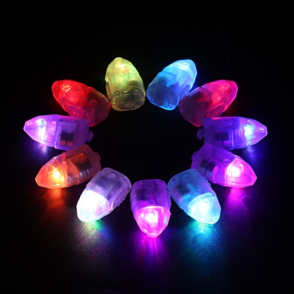 1 set/ 50 st Vattentäta LED-lampor för papperslyktaballongbröllopsdekor Färgglad