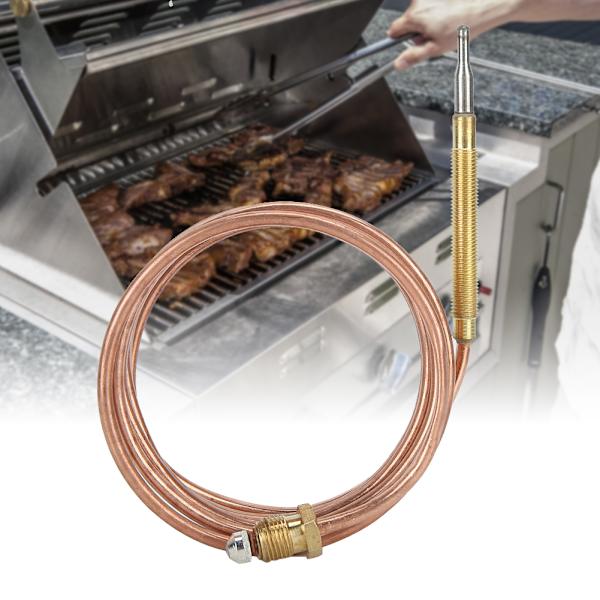 Gasspis Termoelement Kit Värmare Skyddsutrustning Temperatur Avkänningssond med Mutter 600mm