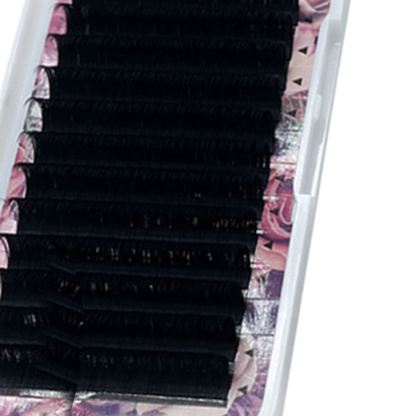D Curl Planting Falska Ögonfransar Svart Ympning Ögonfransar för Daglig Makeup Cosplay Prestanda 0.05 D 13mm / 0.51in