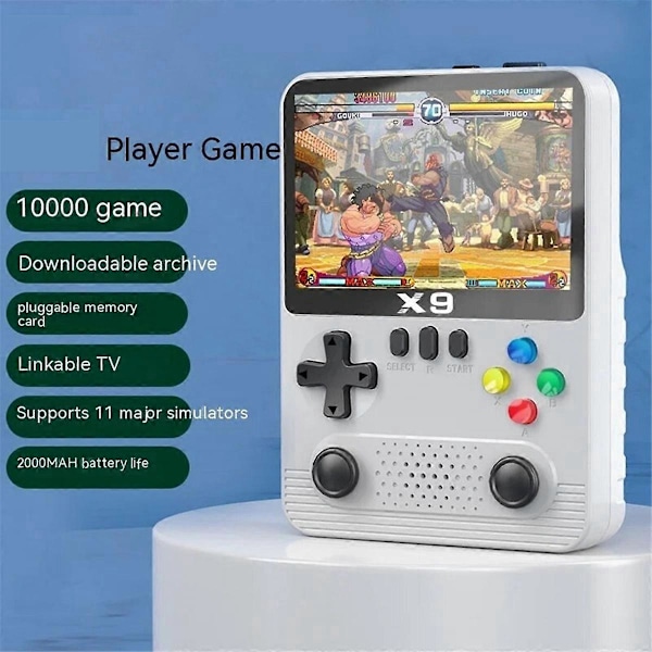 X9 Kannettava pelikonsoli 10000+ peliä 3,5 tuuman Arcade 2000 MAh C