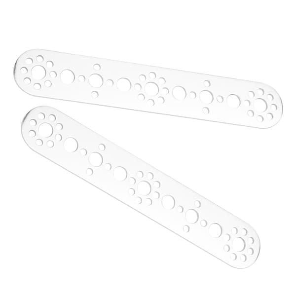2 stk. aluminiumsplater 9-hull erstatningssett passer for Tetrixrobotics robottilbehør