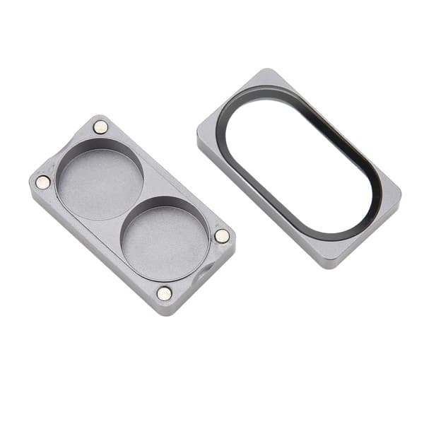 Cue Tip Opbevaringsboks Aluminium Legering Magnetisk Sugning Cue Tip Beholder til Billardspillere 2 Huller