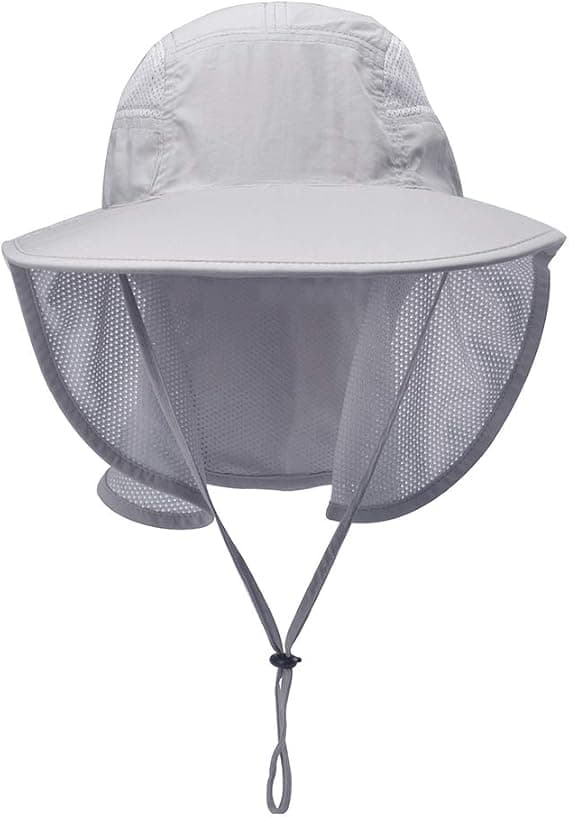 Unisex UV Protective Sun Hats for Outdoor Activities with Neck Flap