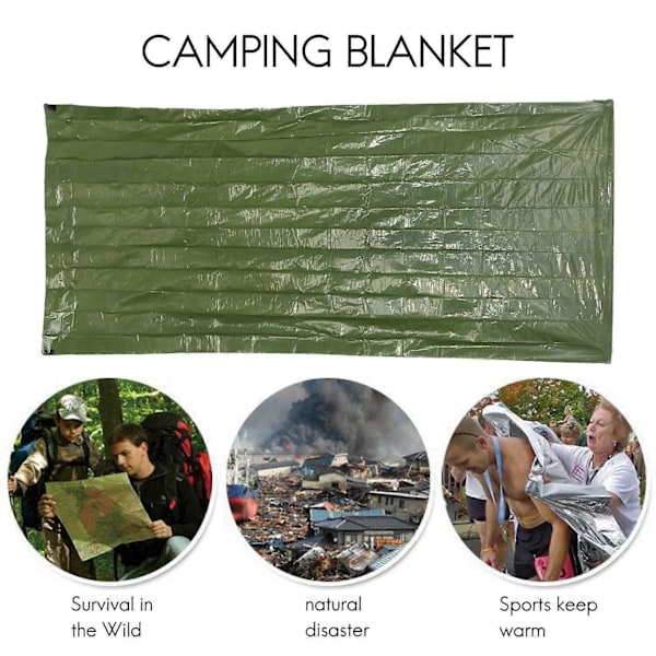 Nödsovsäck Bivy Sack med Visselpipa Utomhusöverlevnad