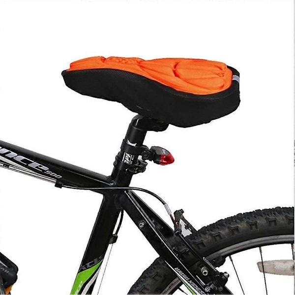 Cykelsadeldyna 3D Mjukt Cykelsadelskydd Bekväm Skum Sadelkudde Cykelsadeldyna Tillbehör (Färg : Blå)