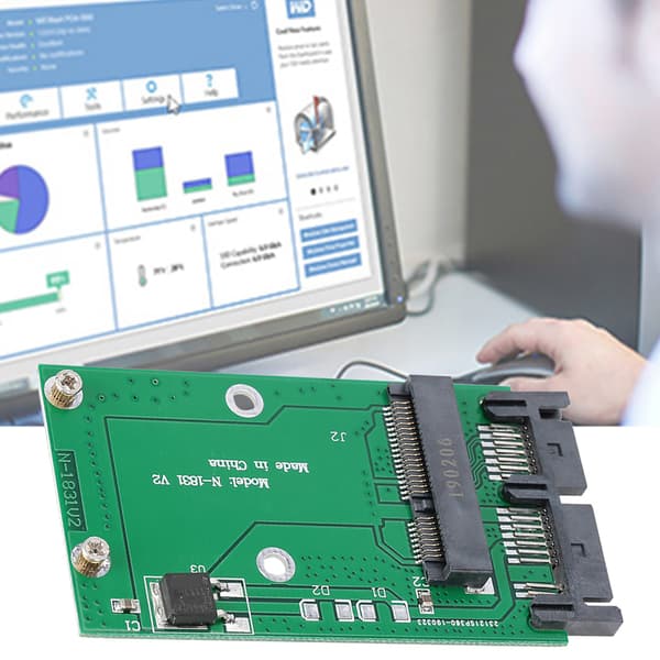 Mini MSATA-kort til 1,8in Micro SATA-interfaceadapterkonverterkortdisk