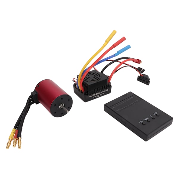 S3650 2300KV Vattentät Borstlös Motor 60A RC Borstlös ESC Programmeringskort Kit för 1/10 Fjärrkontrollbil